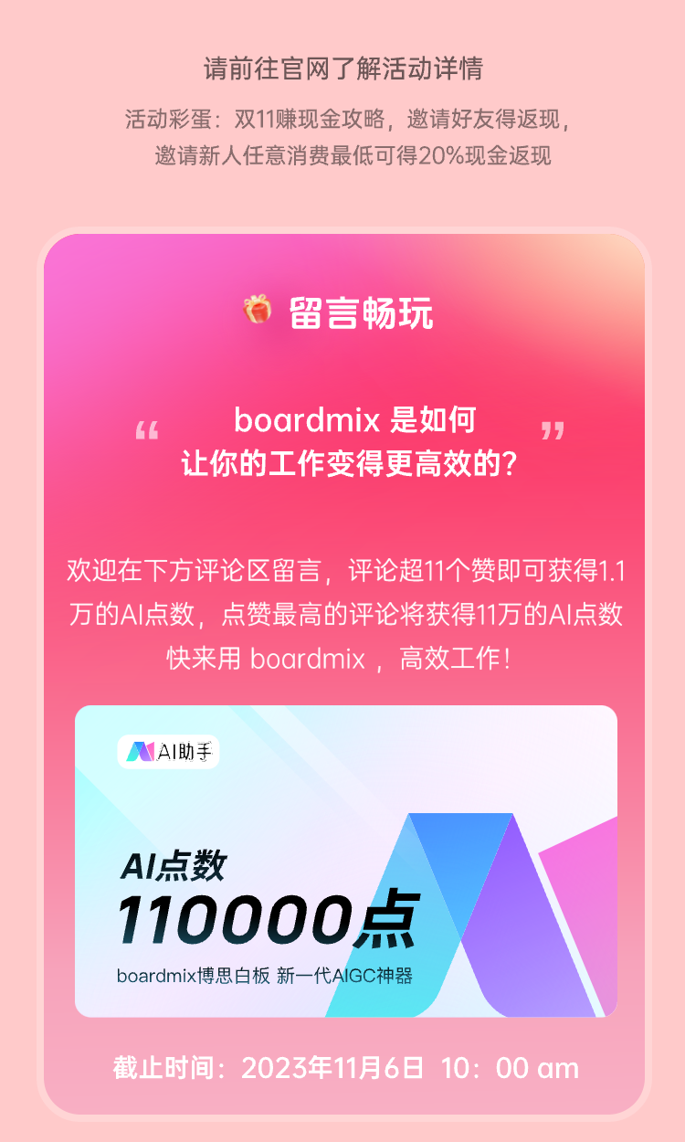 boardmix博思白板：双11狂欢好价，错过等1年